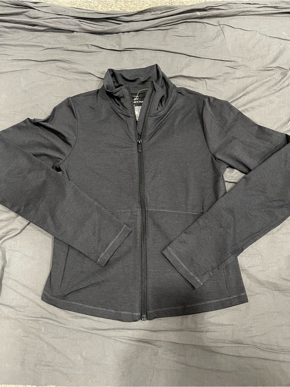 Women’s All in Motion NWT Charcoal Full-Zip Jacket